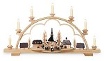Seiffen Village 7 Lamp LED<br>Müller Candle Arch